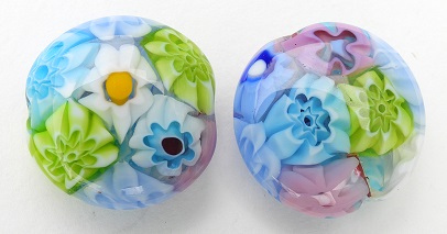 Millefiori, Mosaics, Pastel "Lace" Millefiori, Mosaics, Pastel "Lace"